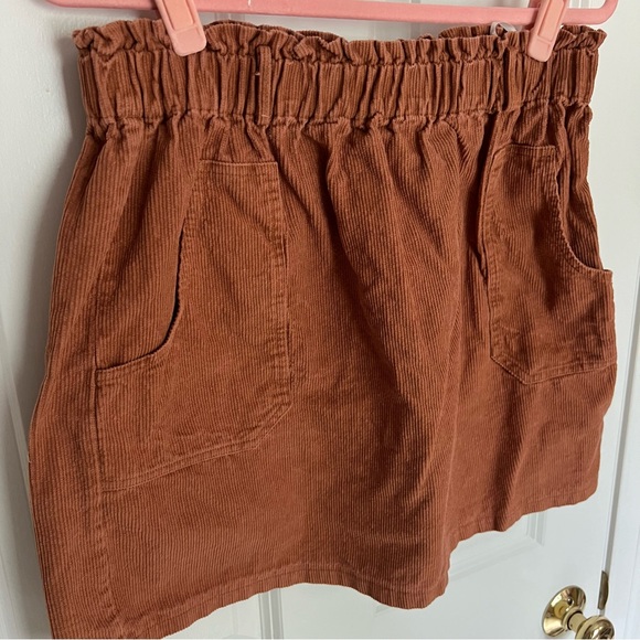 Rust Mini Skirt - Picture 2 of 5